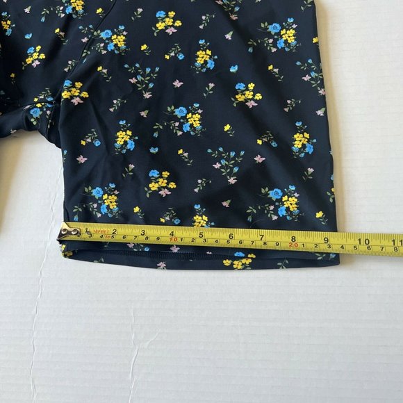 Adam Selman Biker Shorts Sz XL-XXL French cut Running Training Gym Floral Black - Picture 8 of 10